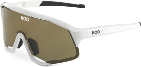 KOO Demos Cykelbriller - Hvid/Brun