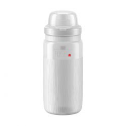 Elite Bottle FLY MTB TEX Clear, Grey Logo 550ml - Flaskeholder