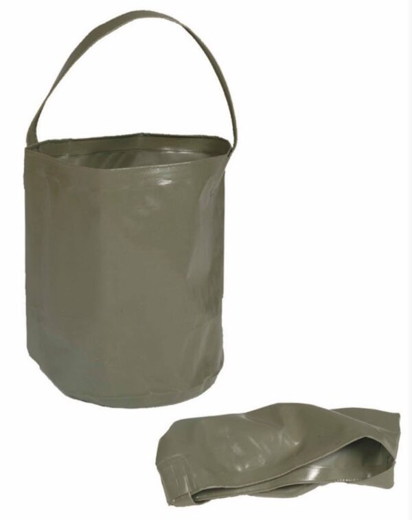 Foldbar spand | FOLDABLE OD WATER BUCKET - MIL-TEC