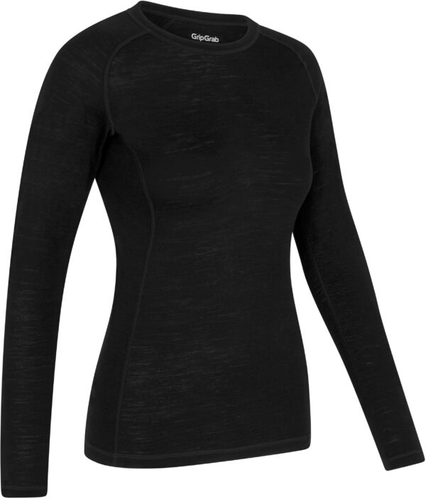 GripGrab Merino Blend Thermo Langærmet Baselayer til damer - Sort