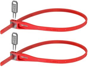 HIPLOK Z LOK, Café Lås Twin Pack Cable lock - Rød