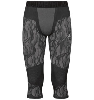 Odlo Baselayer BL 3/4 Bottom Syntetisk - Sort og grå-Large