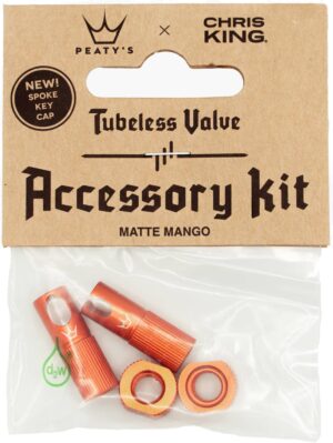 Peaty's x ChrisKing Tubeless Valves Kit - Mango