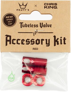 Peaty's x ChrisKing Tubeless Valves Kit - Red