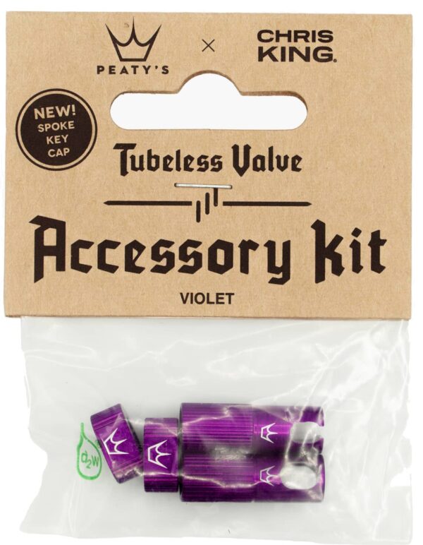 Peaty's x ChrisKing Tubeless Valves Kit - Violet