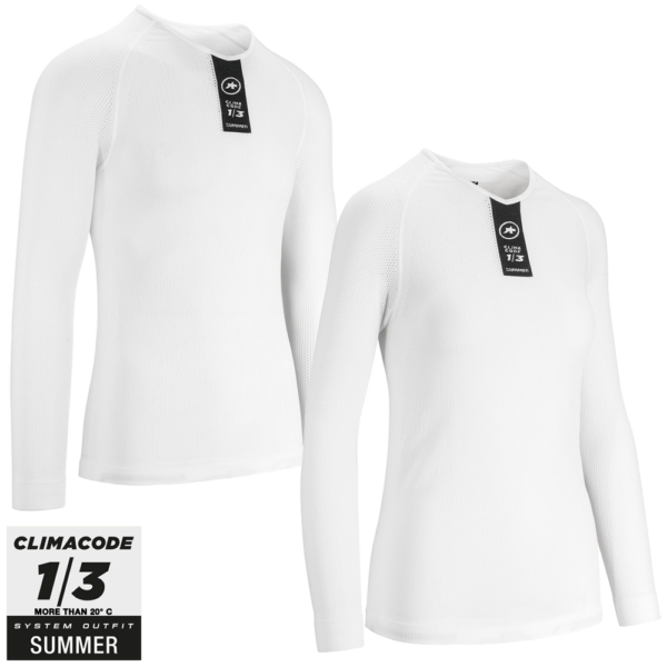 Assos Skinfoil LongSleeve Summer Base Layer - Hvid