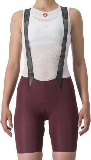 Castelli FREE AERO RC W BIBSHORT Cykelbukser - Rød