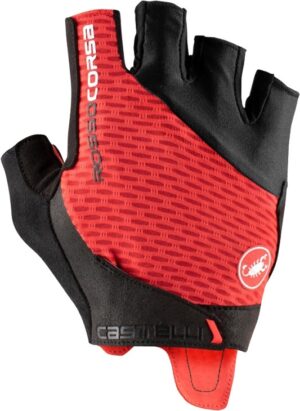 Castelli ROSSO CORSA PRO V GLOVE Cykelhandske - Rød