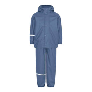 CeLaVi - Rainwear Set Solid w. fleece - China Blue - 80