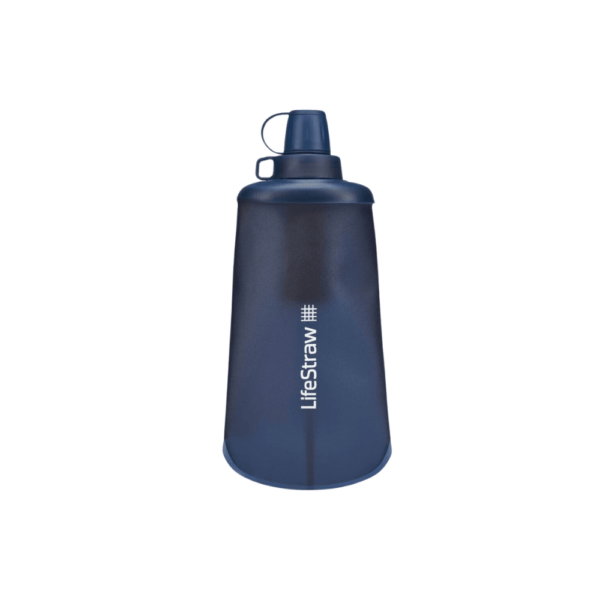 Drikkedunk Lifestraw - Peak Squeeze Collapsible Bottle 650ml With Filter - Mountain Blue