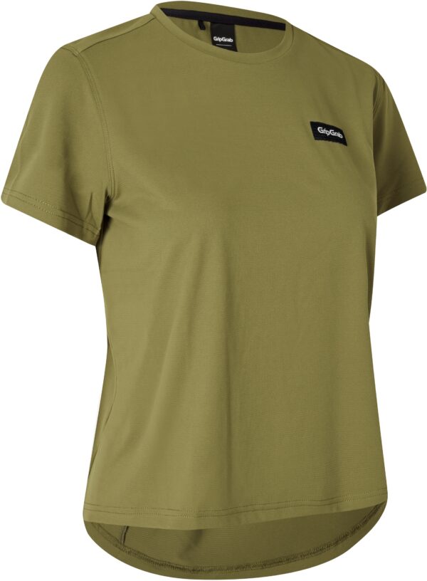 GripGrab Women's Flow T-Shirt - Olive Green