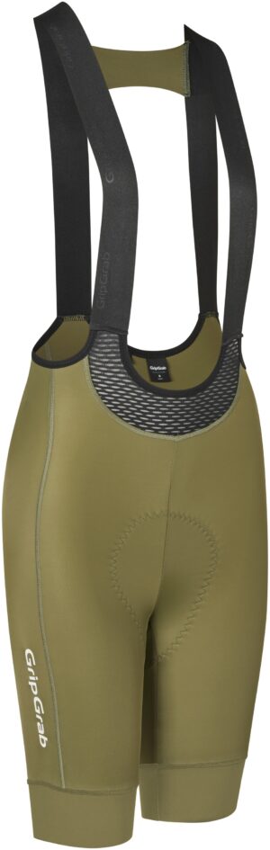 GripGrab Women's Pace Bibshorts - Olive Green