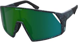 Scott Pro Shield Cykelbrille - Terrazzo Black / Green Chrome