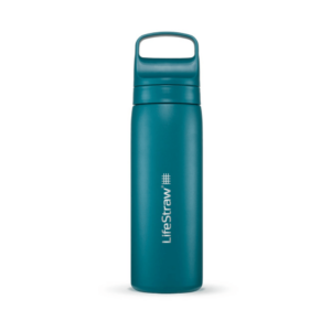 Stålflaske med filter - LifeStraw Go Series Stainless Steel Water 500ML - Laguna Teal