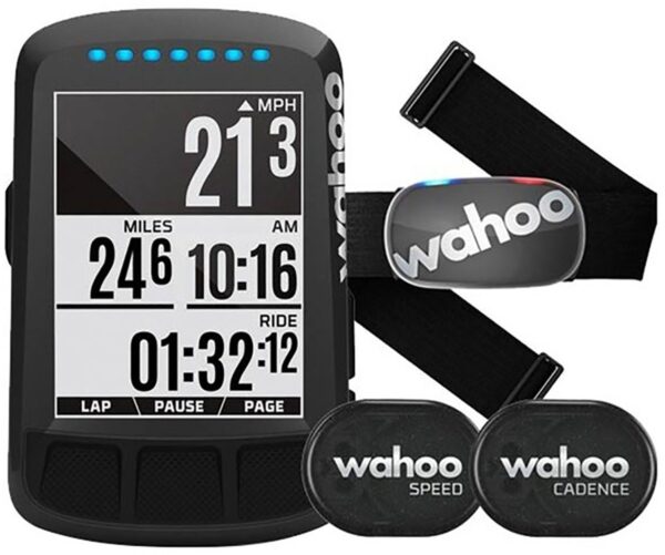 Wahoo ELEMNT BOLT Cykelcomputer "Stealth" + Tickr Gen 2 + Speed/Cadence