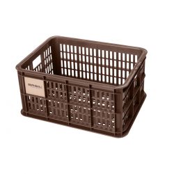 Basil bicycle crate S Synthetic 17,5L Choco Brown - Cykelkurv