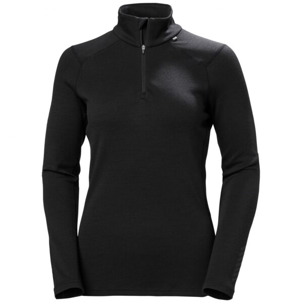 Helly Hansen Lifa Merino Midweight 1/2 Zip, dame, sort