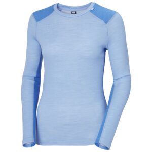 Helly Hansen Lifa Merino Midweight Crew, dame, lyseblå