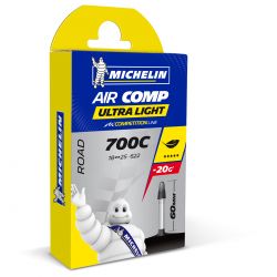 Michelin Slange Aircomp Ultralight A1 18/23-622 Presta 60mm - Cykelslange