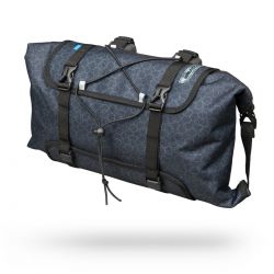 PRO Gravel Handlebar Bag sort - Grey Print / 8L - Cykeltaske