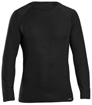 GripGrab Merino Polyfiber Langærmet Base Layer - sort