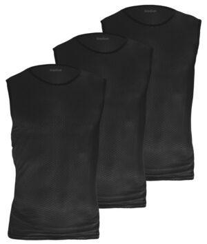 GripGrab Ultralight Ærmeløs Baselayer 3-Pak - Sort