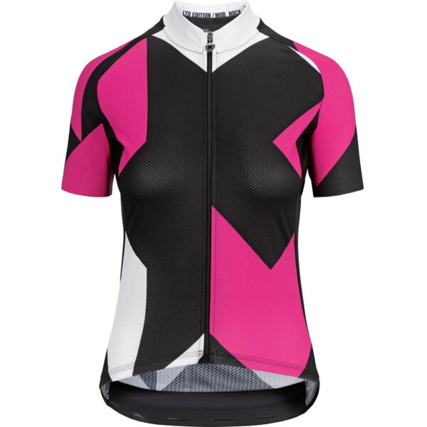 Assos FASTLANE Women's Rock SS Jersey - Kortærmet Cykeltrøje - Lyserød/Sort