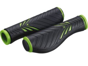 Bike Attitude Ergonomiske Gel Black/Green Håndtag, 130mm