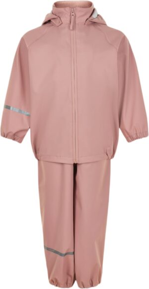 CeLaVi Basic Rainwear set Recycle PU Str 100 - Misty Rose Regntøj hos Magasin