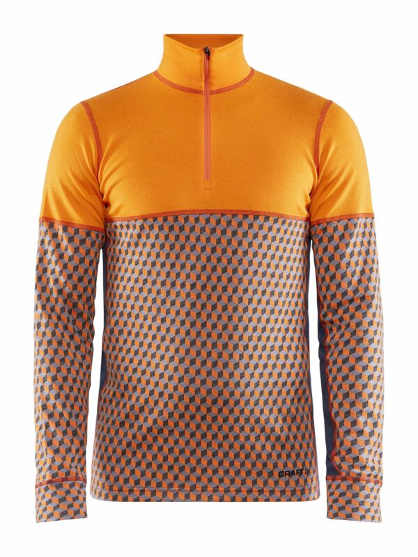 Craft - Merino 240 Zip Maend - Tiger-Asphalt S