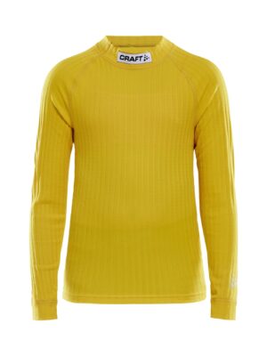 Craft - Progress Baselayer CN LS JR - Yellow 146/152