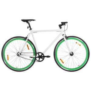 Cykel 1 gear 700c 51 cm hvid og grøn