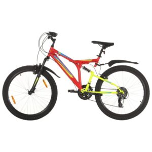 Mountainbike 21 gear 26 tommer hjul 49 cm rød