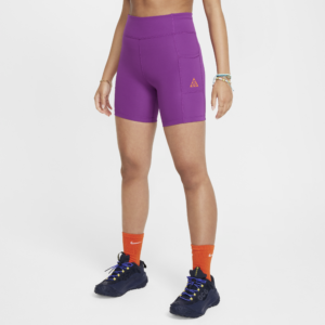 Nike ACG Repel One-cykelshorts til større børn (piger) med lommer - lilla