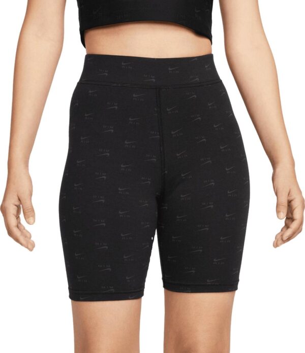 Nike Air Highwaist Cykelshorts Dame Sort