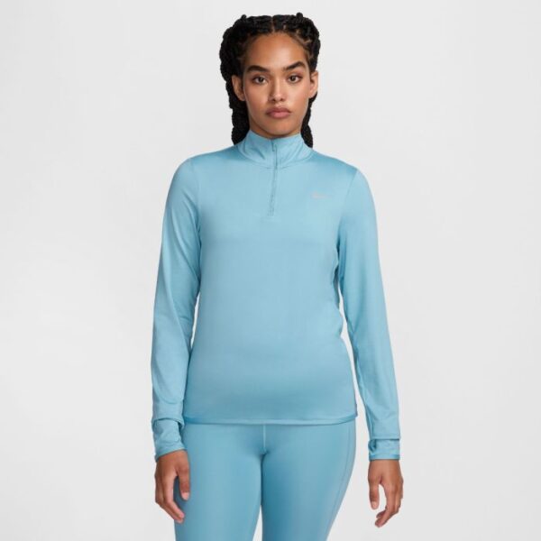 Nike Dri-FIT Swift Element UV 1/4-Zip Top, Dame, Str. S - Komfortabel & Beskyttende Blå T-shirt