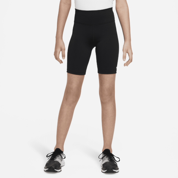 Nike One-cykelshorts til større børn (piger) - sort