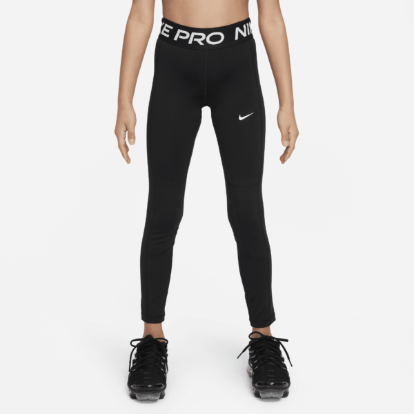 Nike Pro Leak Protection: Dri-FIT-menstruationsleggings til piger - sort