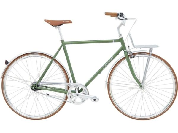 Raleigh Yate Cargo Green - Herrecykel - 2025, 56cm - Med Frontlad