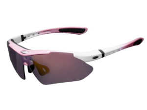 Rockbros Photochromic Cykelbriller, White/Pink