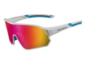 Rockbros Polarized Cykelbriller, White/Blue