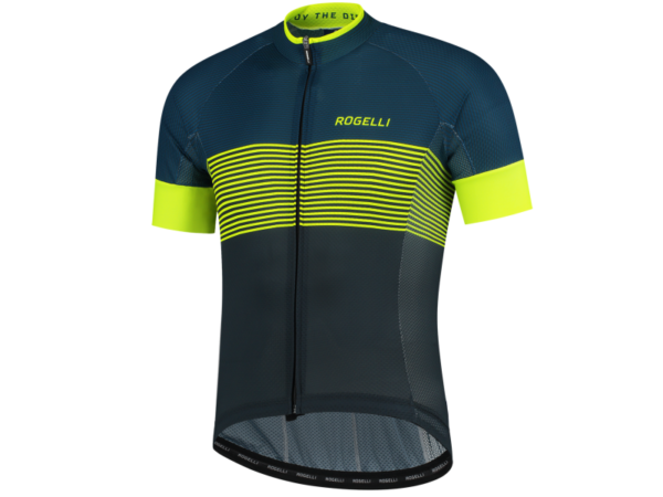 Rogelli Boost Cykeltrøje, Blue/Fluor, Small