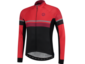 Rogelli Hero LS Cykeltrøje, Black/Bordeaux/Red, Small