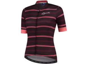 Rogelli Stripe Lady Cykeltrøje, Bordeaux/Pink, XS