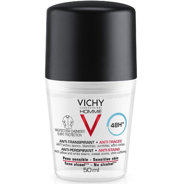 VICHY Homme Anti-Stains Deodorant 48h 50 ml