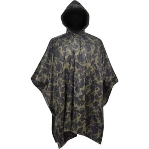 Vandtæt army-regnponcho til camping/vandreture camouflage