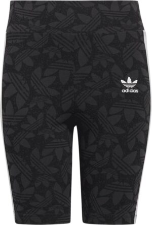 adidas Highwaisted Cycling Shorts Kids Str 122 - Carbon/black/white Shorts & Bloomers Bomuld hos Magasin