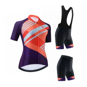 2020 Cycling Jersey Set Women purple MTB Bike Clothing Female Racing Bicycle Clothes Girl Racing Bib Short Cycle Wear Pant Pad