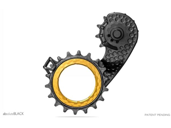 AbsoluteBlack HOLLOWcage Pulleyhjul SRAM AXS Road Sort/Guld