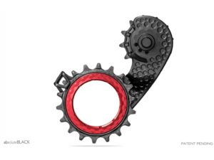 AbsoluteBlack HOLLOWcage Pulleyhjul Shimano R8000/R9100 Sort/Rød